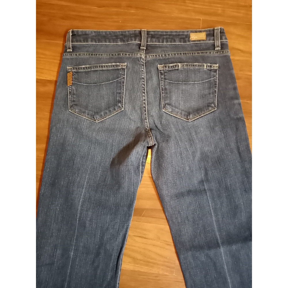 PAIGE Dark Blue Flare Jeans - Picture 3 of 14